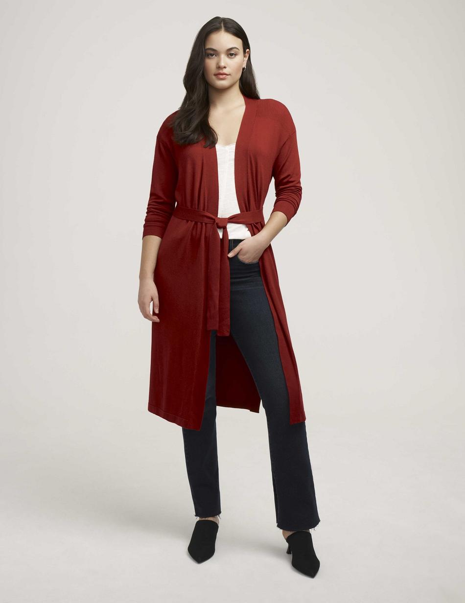 Chandails Anne Klein Belted Long Cardigan- Clearance   | QIC-6250125